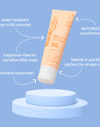 Thinkbaby SPF 50+ Baby Clear Zinc Sunscreen for Sensitive Skin, 3oz