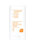 Back label of Thinkbaby SPF 30 mineral sunscreen stick showing ingredients such as coconut oil, shea butter, and non‑nano zinc oxide.