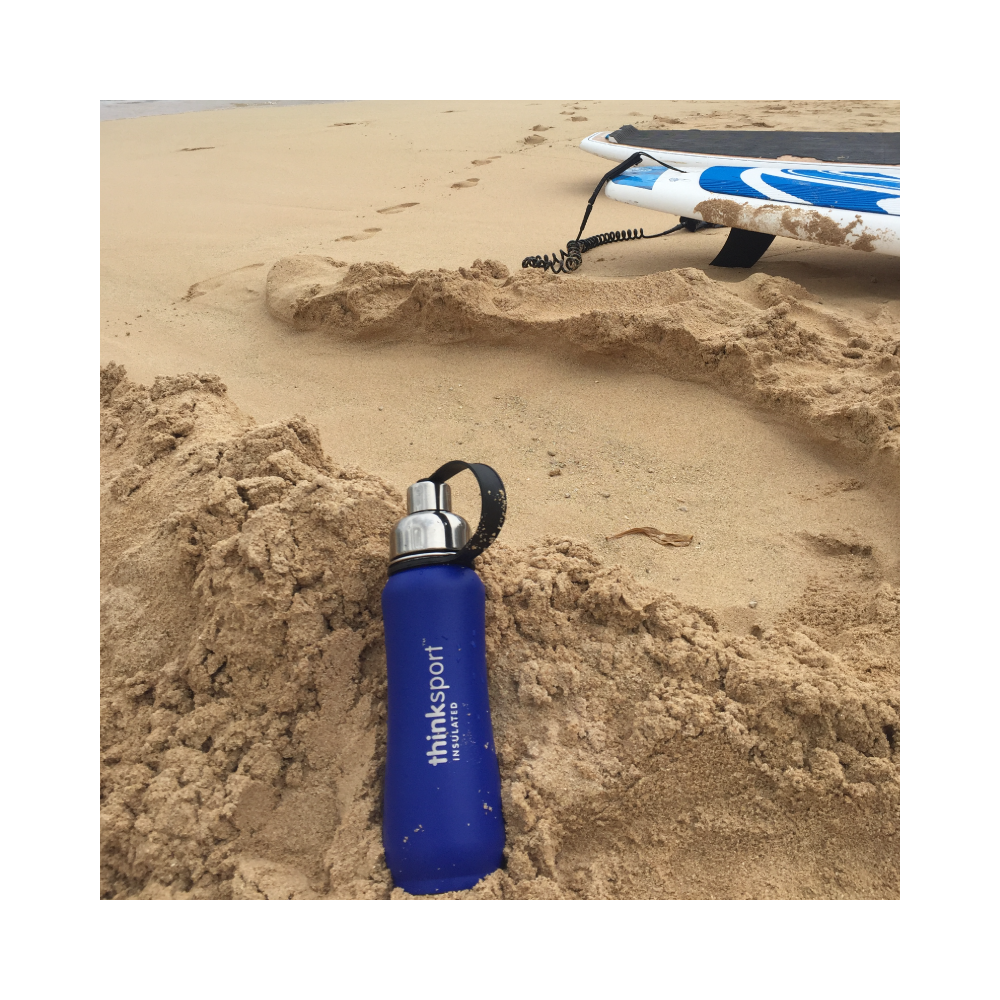 Thinksport Insulated Sports Bottle - 17oz (500ml) - Powder Coated - Blue