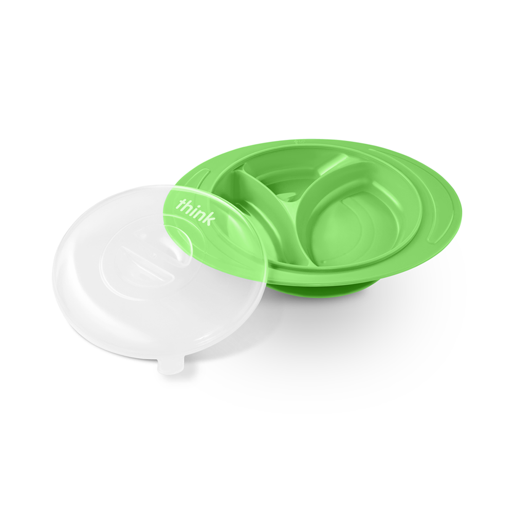 ThinkSaucer Suction Plate - Lt. Green