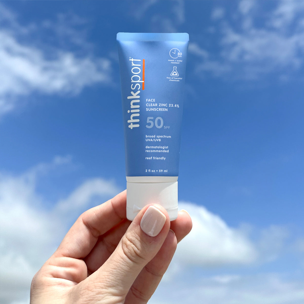 Thinksport SPF 50 Clear Zinc Face Sunscreen
