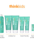 ThinkKids Sun Care Collection – Discover our ThinkKids sun care range featuring SPF 50 sunscreen spray, SPF 30 clear zinc sunscreen, and on-the-go sunscreen stick. Perfect for protecting kids' sensitive skin with broad-spectrum UVA/UVB protection. Dermatologist recommended and reef-friendly.