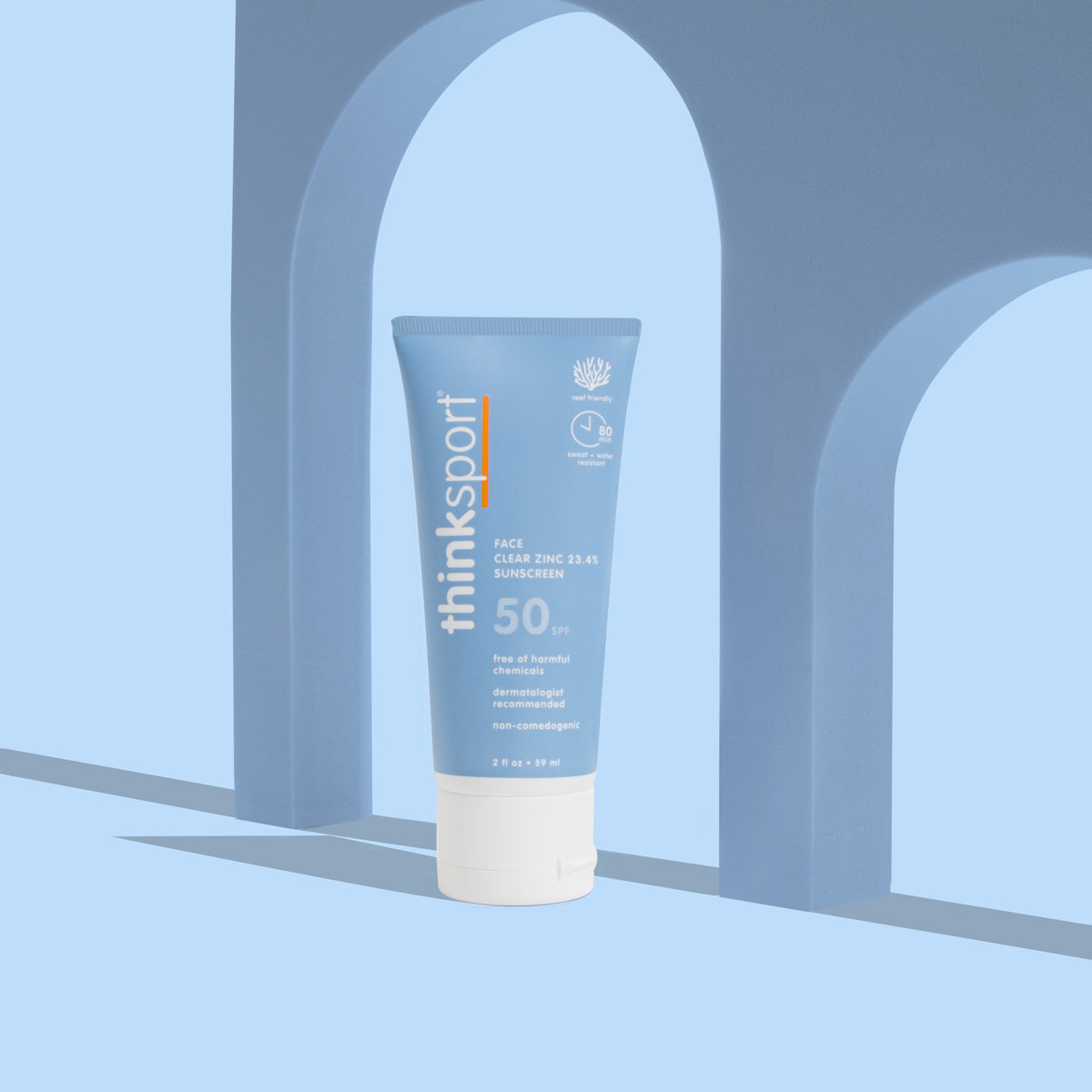Thinksport SPF 50 Clear Zinc Face Sunscreen