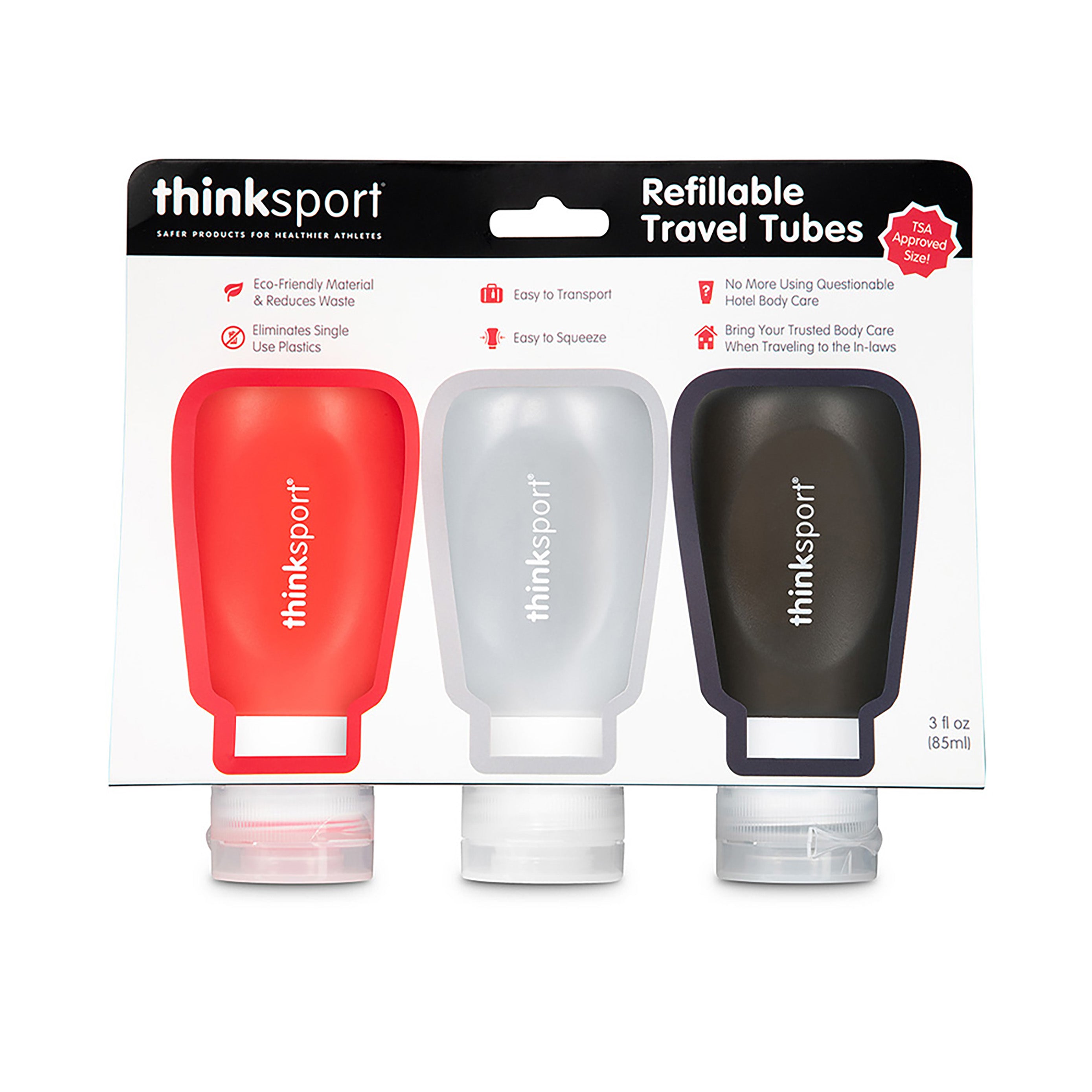 Thinksport Travel Tubes 3pk