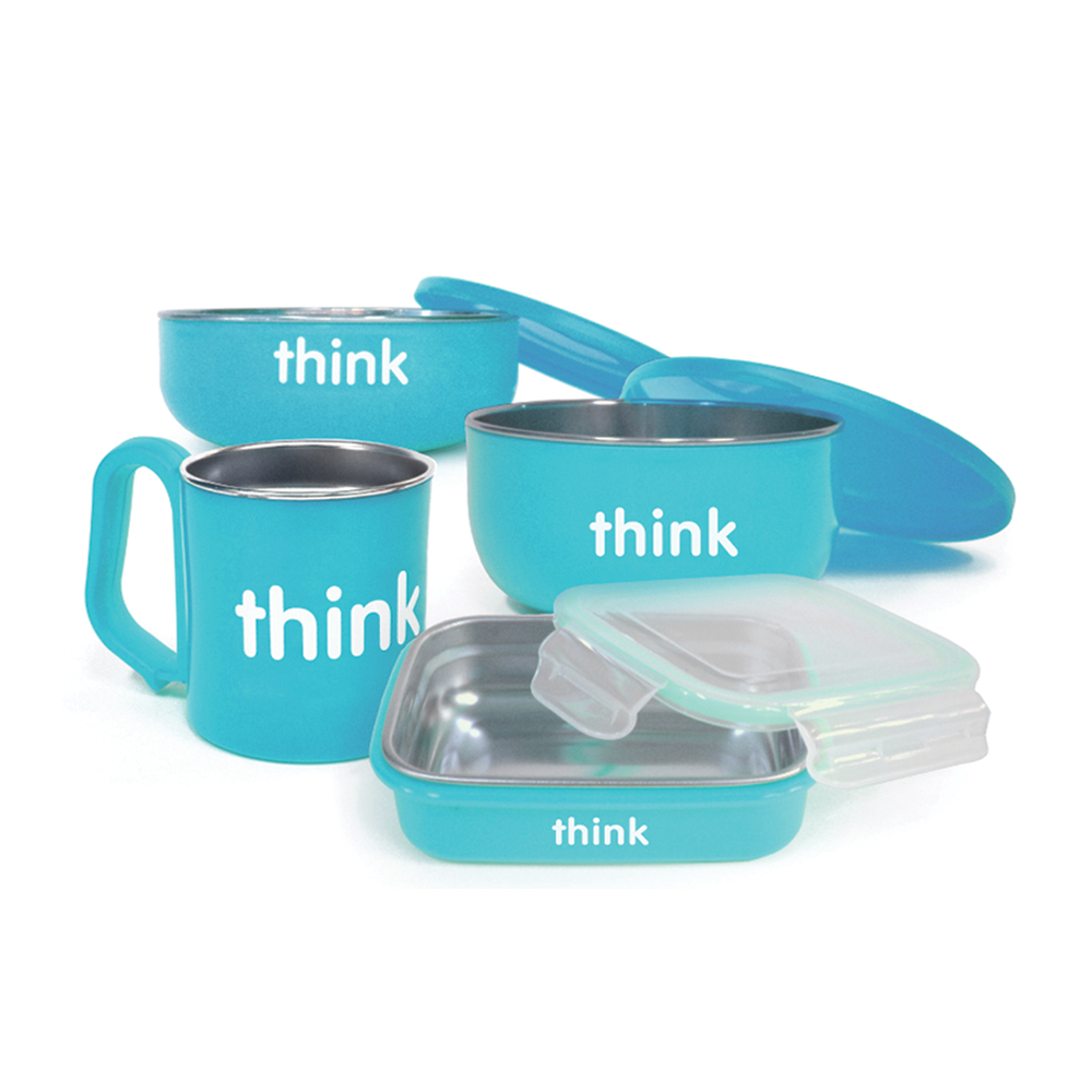 The Complete BPA Free Feeding Set - Lt. Blue