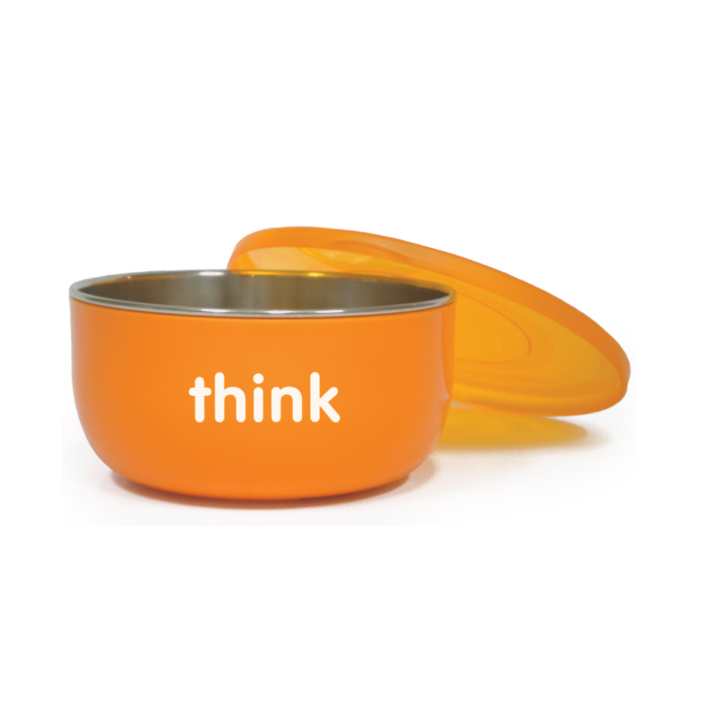 BPA Free - The Bento Box - Pink and BPA Free Cereal / Soup Bowl - Orange