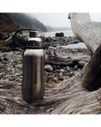 Thinksport Insulated Sports Bottle - 25oz (750ml) - Natural Silver