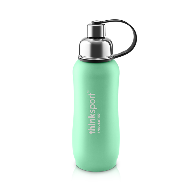 Insulated Metal Water Bottle - Stainless Steel Vacuum Insulated Wide Mouth Thermos  Flask - Keeps Water Stay Cold for 24 Hours, Hot for 12 Hours - BPA-Free Cap  - Coast Line - 40 oz 