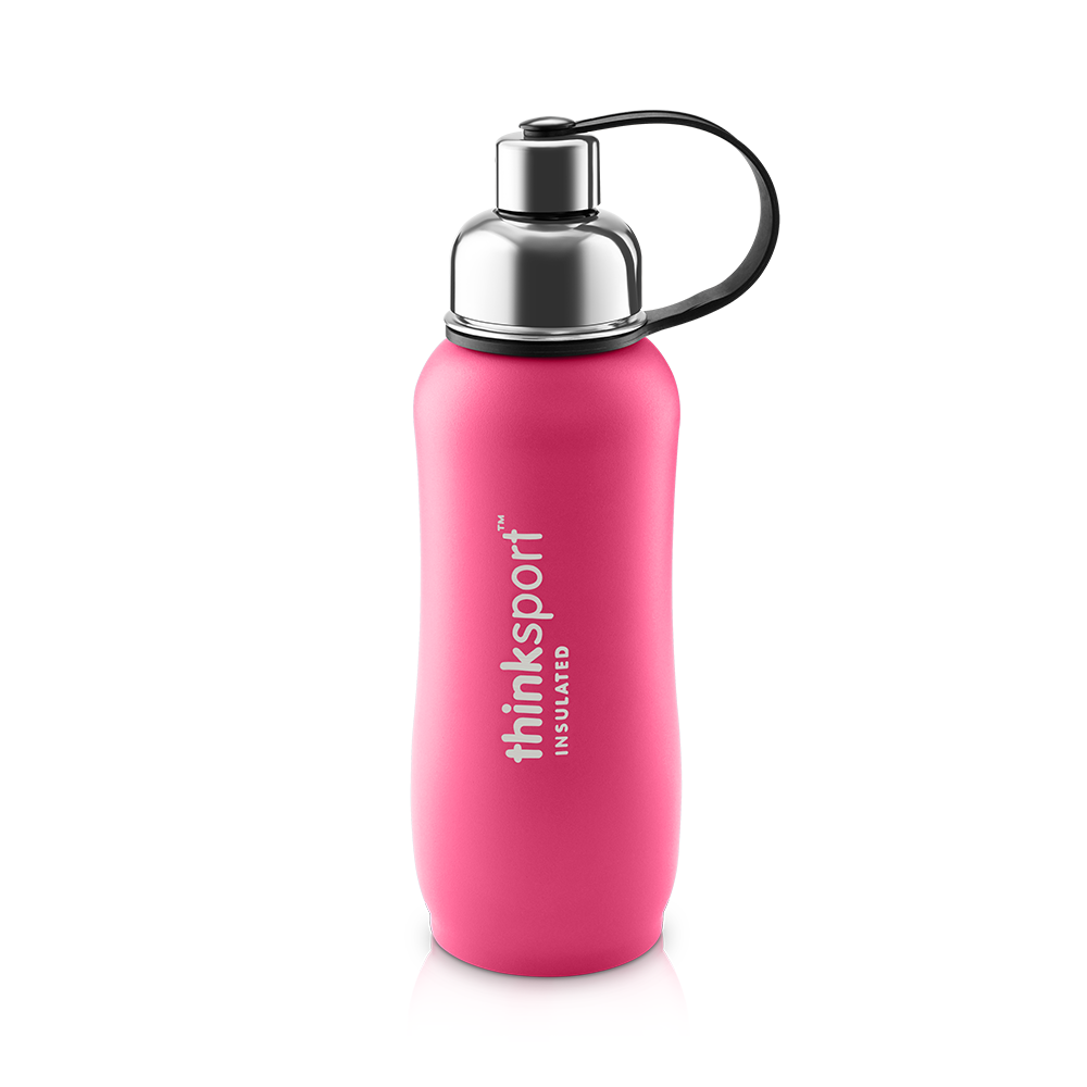 Insulated Sports Bottle Powder Coated Hot Pink